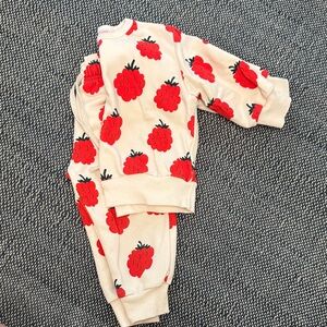 Tiny Cottons 2T raspberry set
